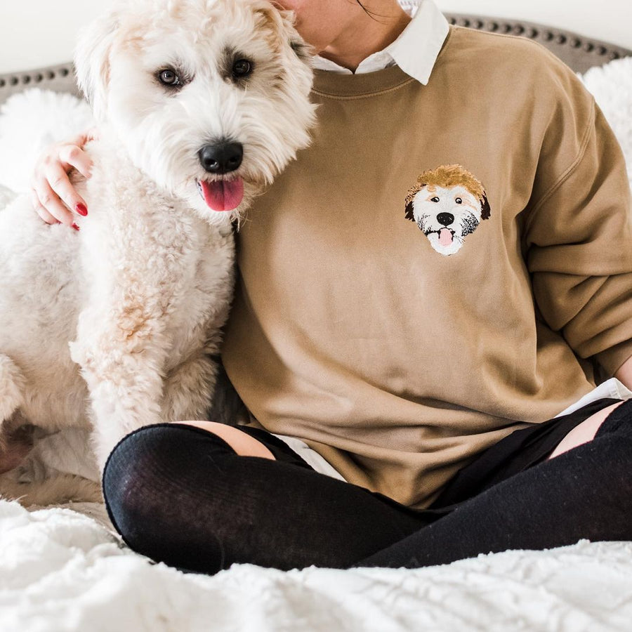 Custom Dog Embroidered Sweatshirt