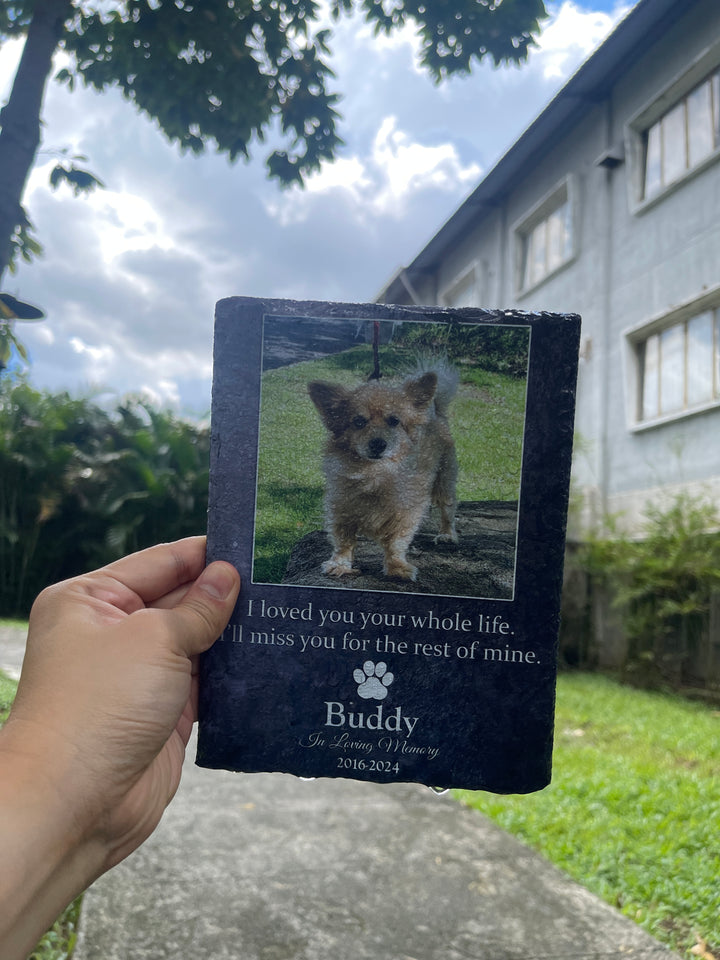 I Loved You Your Whole Life, I'll Miss You For The Rest of Mine - Personalized Dog Memorial Stone