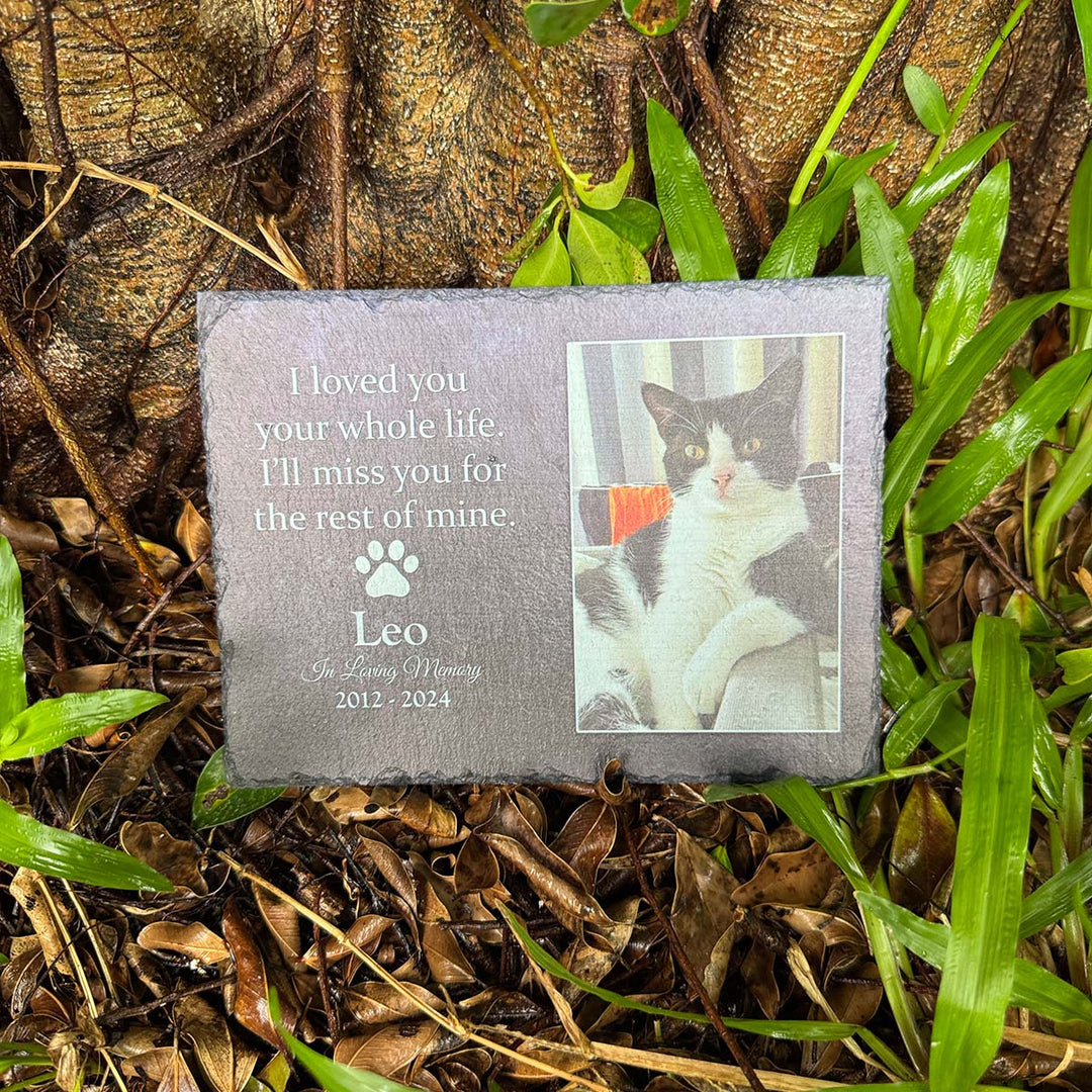 I Loved You Your Whole Life, I'll Miss You For The Rest of Mine- Personalized Cat Memorial Stone