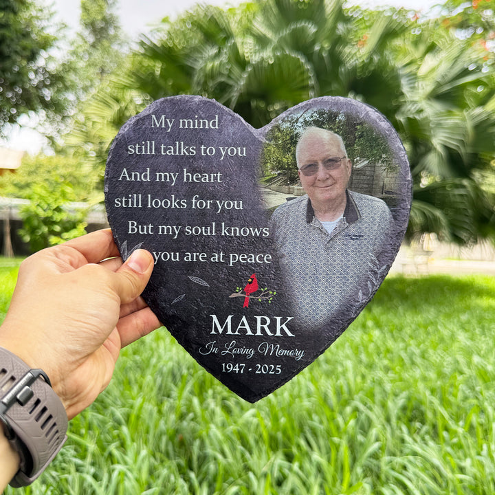 My Mind Still Talks To You- Personalized Human Memorial Stone