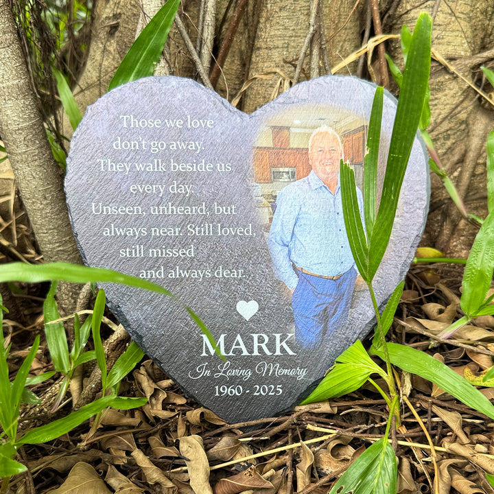 Those We Love Don't Go Away- Personalized Human Memorial Stone