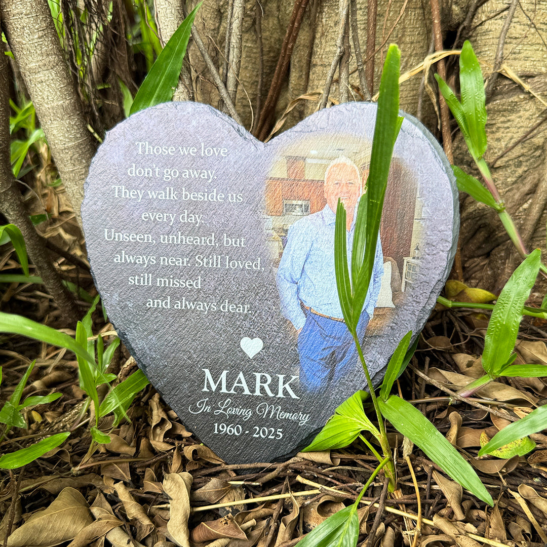 Those We Love Don't Go Away- Personalized Human Memorial Stone
