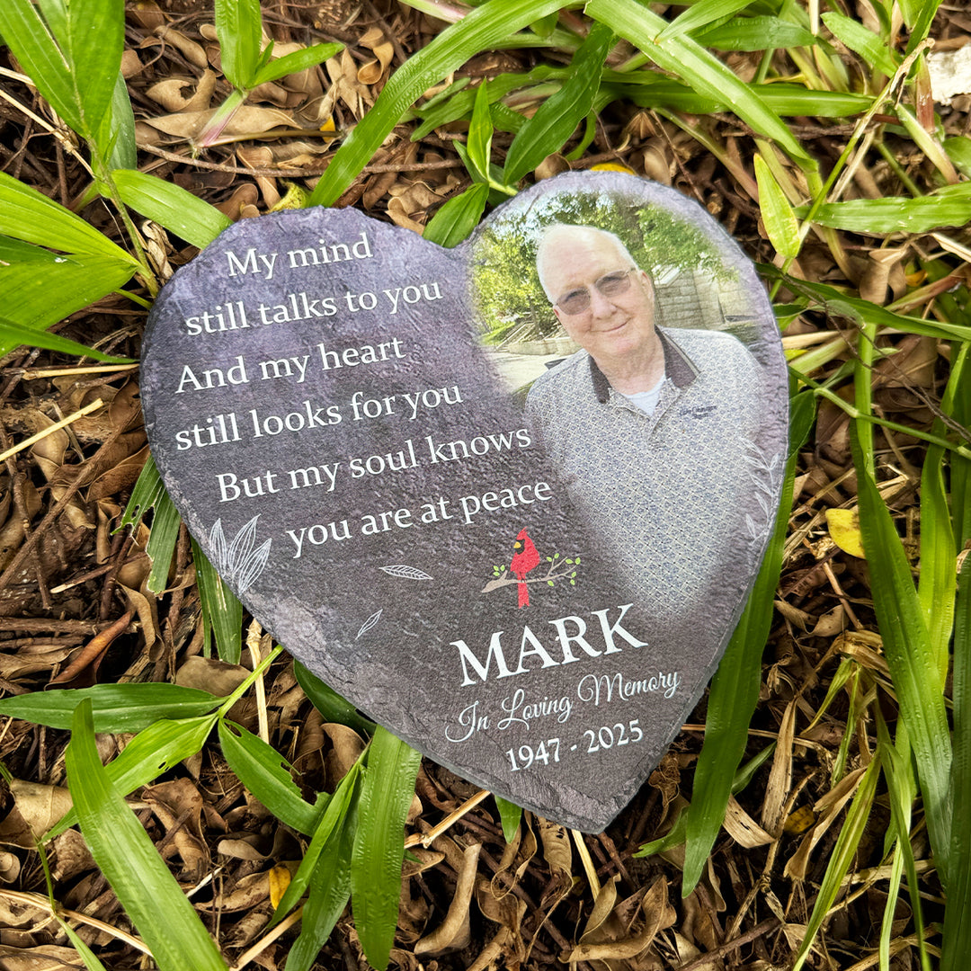 My Mind Still Talks To You- Personalized Human Memorial Stone