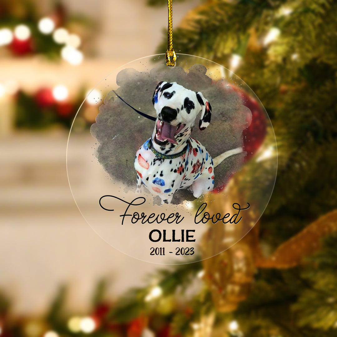 Forever Loved - Dog Memorial Circle Ornament
