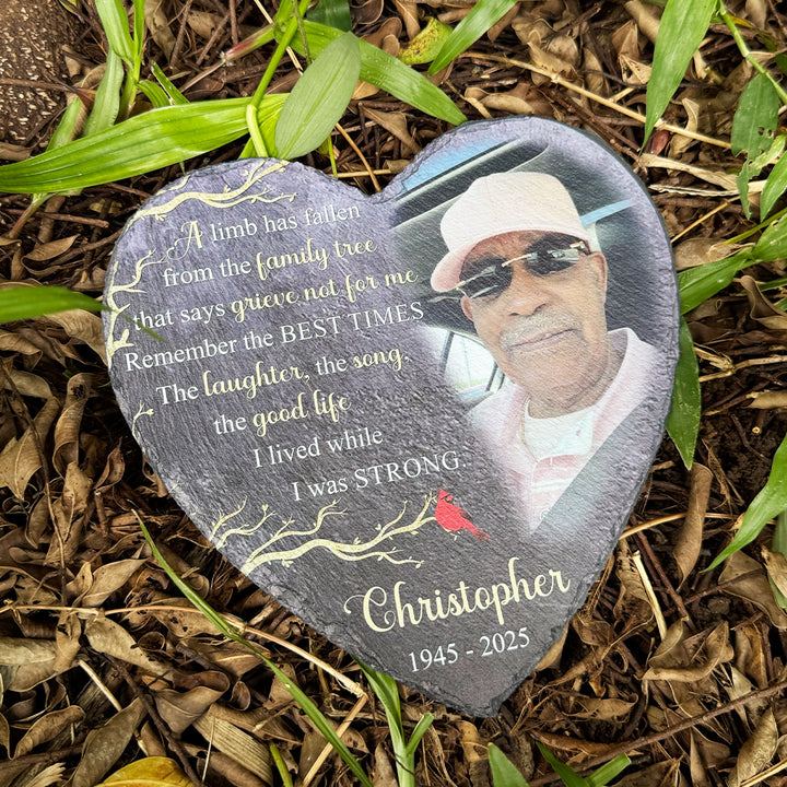 A Limb Has Fallen- Personalized Human Memorial Stone