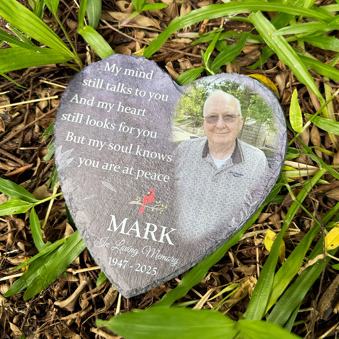 My Mind Still Talks To You- Personalized Human Memorial Stone