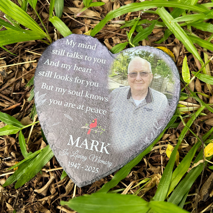My Mind Still Talks To You- Personalized Human Memorial Stone