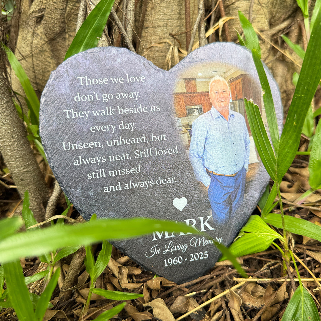 Those We Love Don't Go Away- Personalized Human Memorial Stone