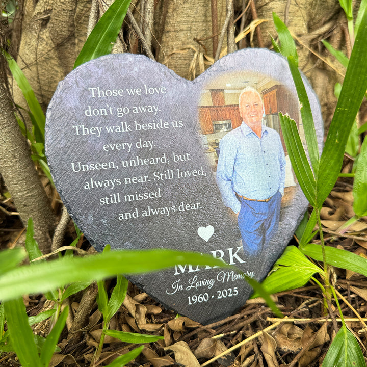 Those We Love Don't Go Away- Personalized Human Memorial Stone
