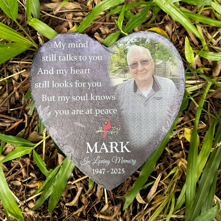 My Mind Still Talks To You- Personalized Human Memorial Stone