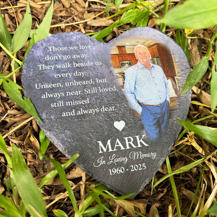 Those We Love Don't Go Away- Personalized Human Memorial Stone