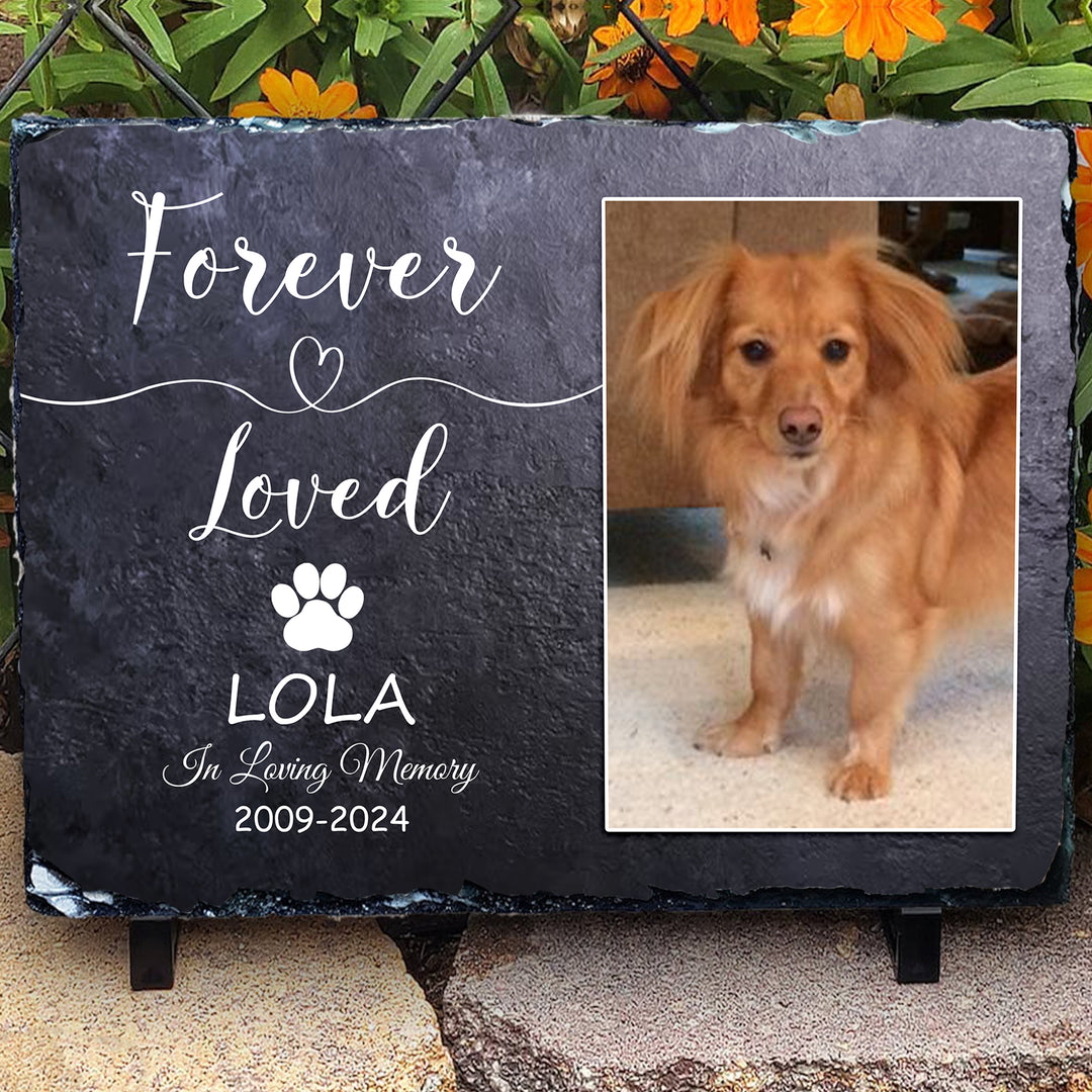 Forever Loved - Personalized Memorial Stone