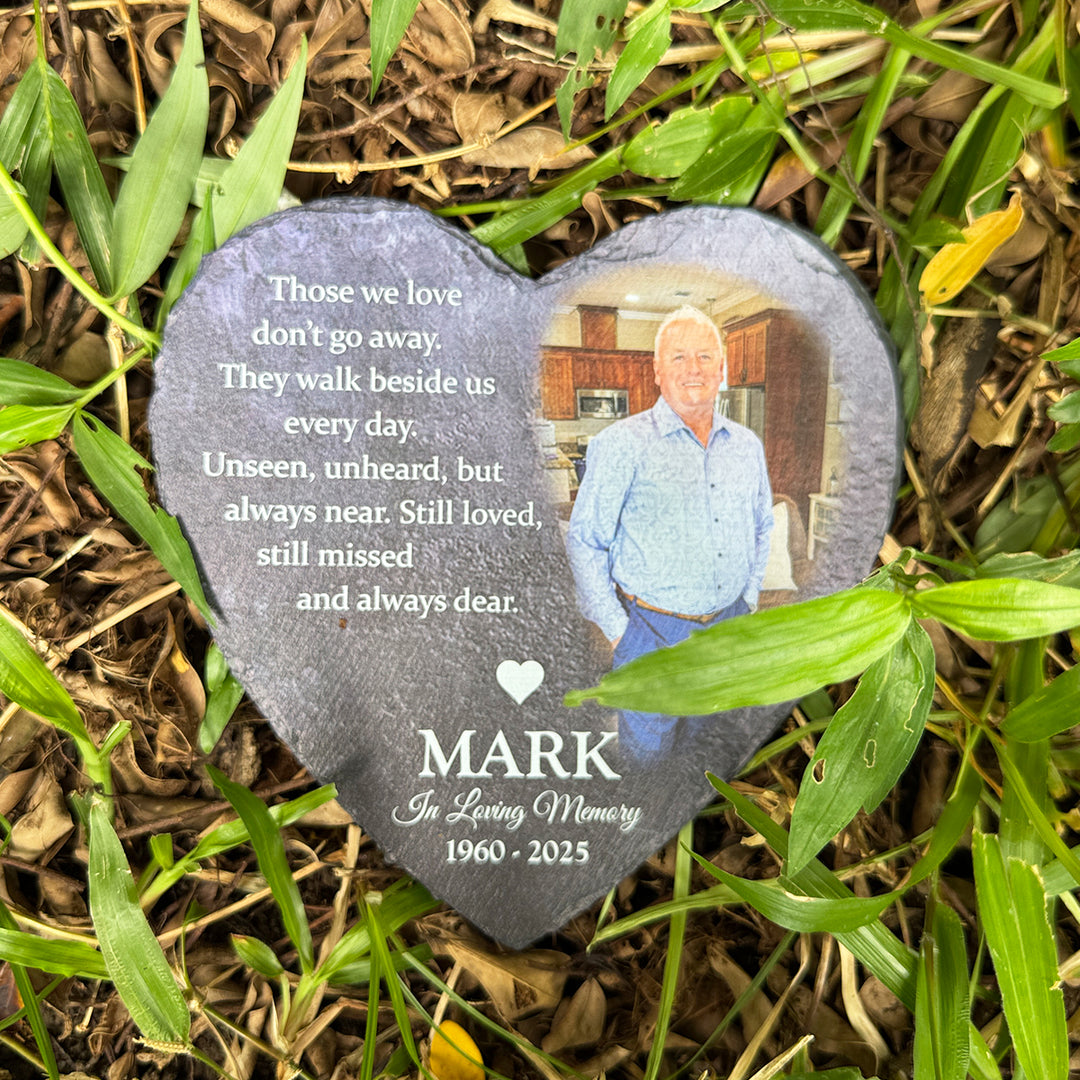 Those We Love Don't Go Away- Personalized Human Memorial Stone