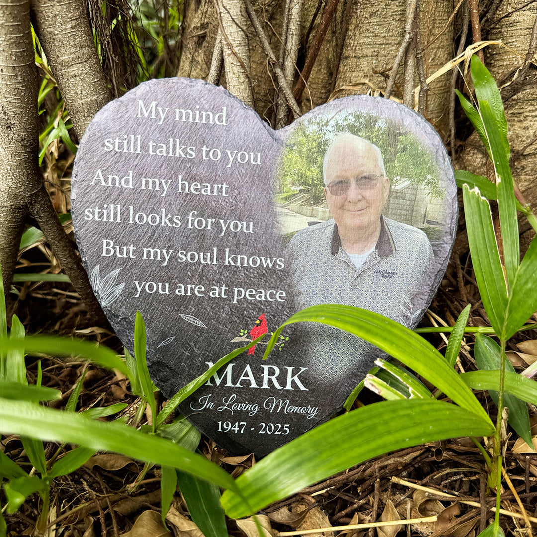 My Mind Still Talks To You- Personalized Human Memorial Stone