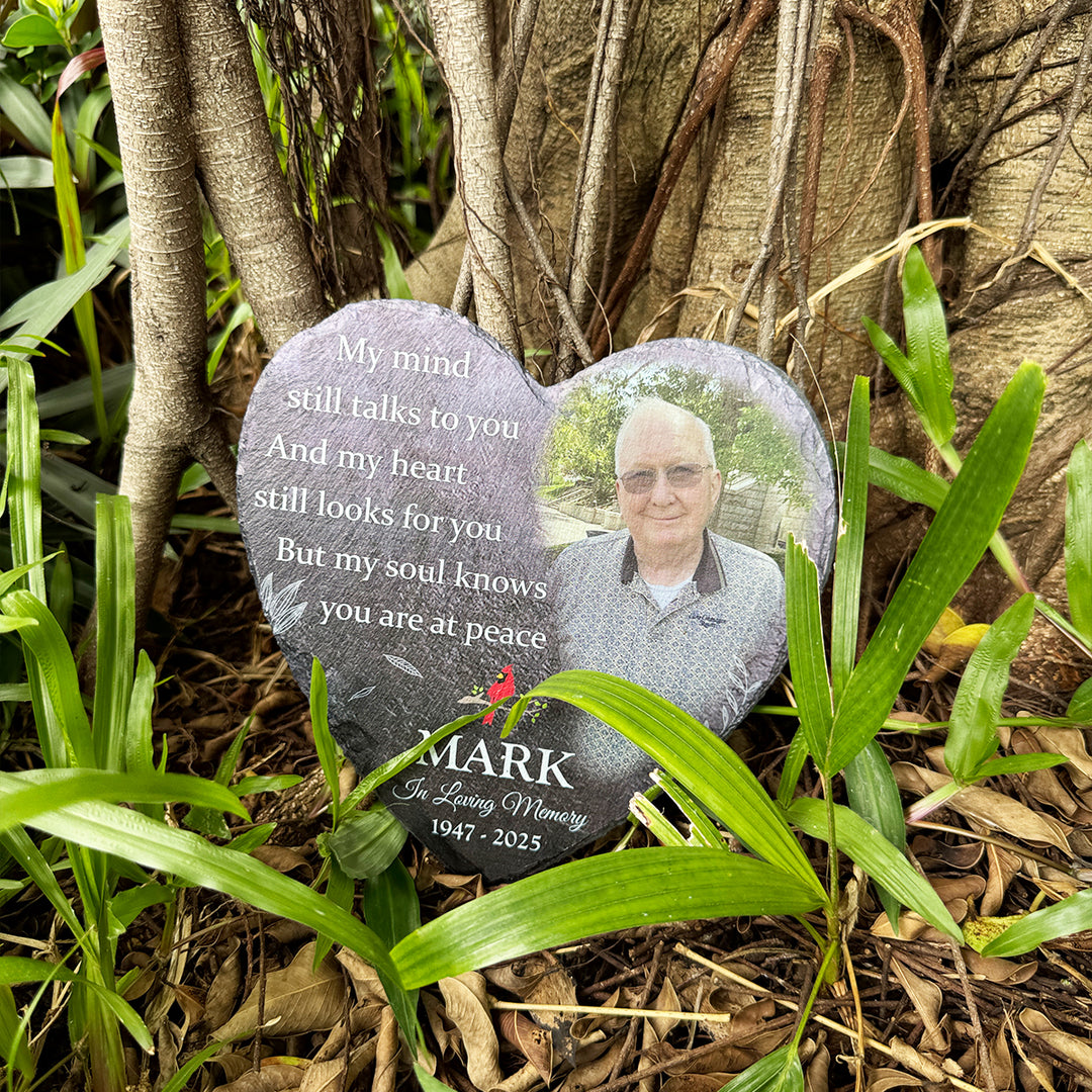 My Mind Still Talks To You- Personalized Human Memorial Stone