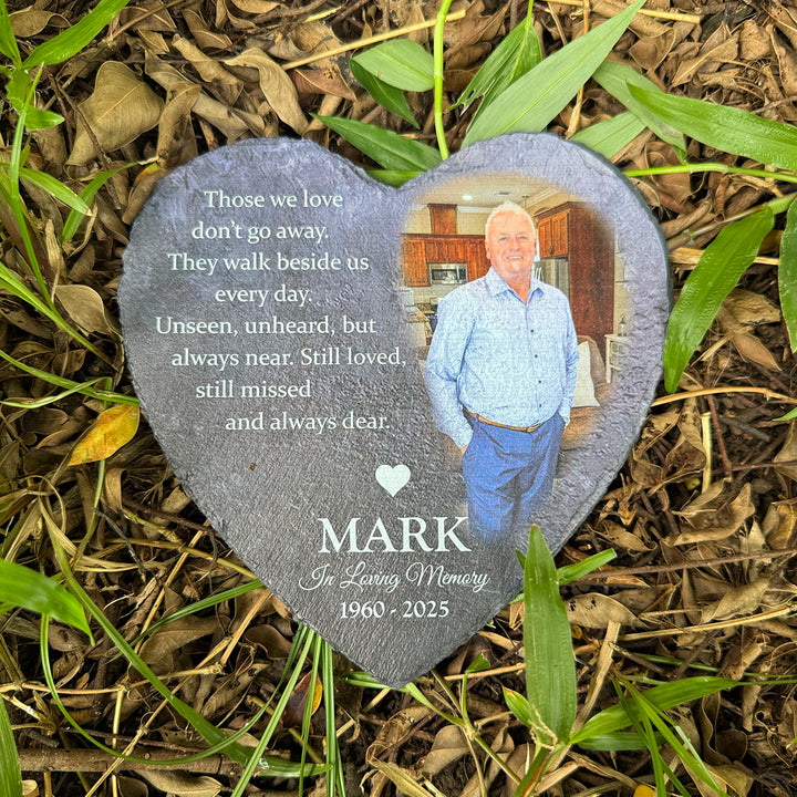 Those We Love Don't Go Away- Personalized Human Memorial Stone