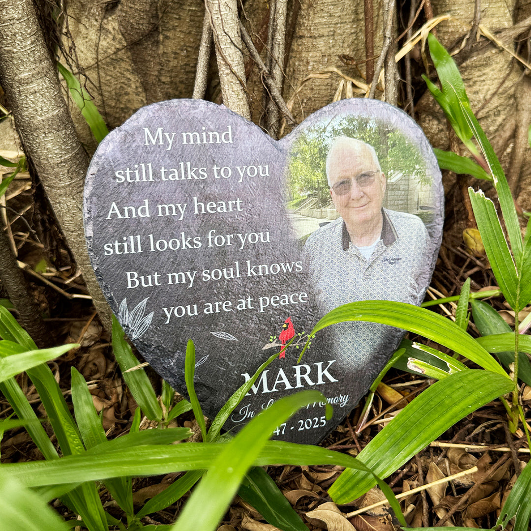 My Mind Still Talks To You- Personalized Human Memorial Stone