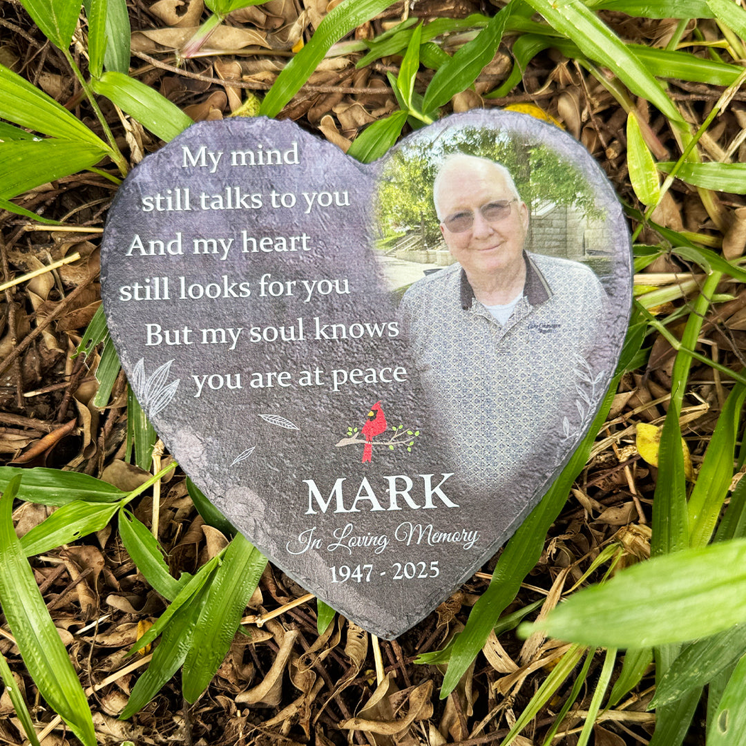 My Mind Still Talks To You- Personalized Human Memorial Stone