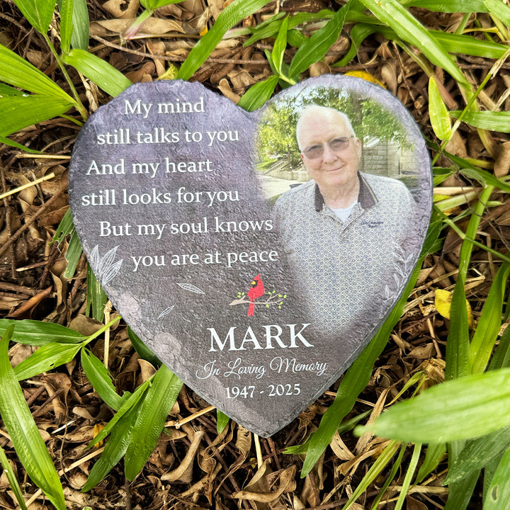 My Mind Still Talks To You- Personalized Human Memorial Stone