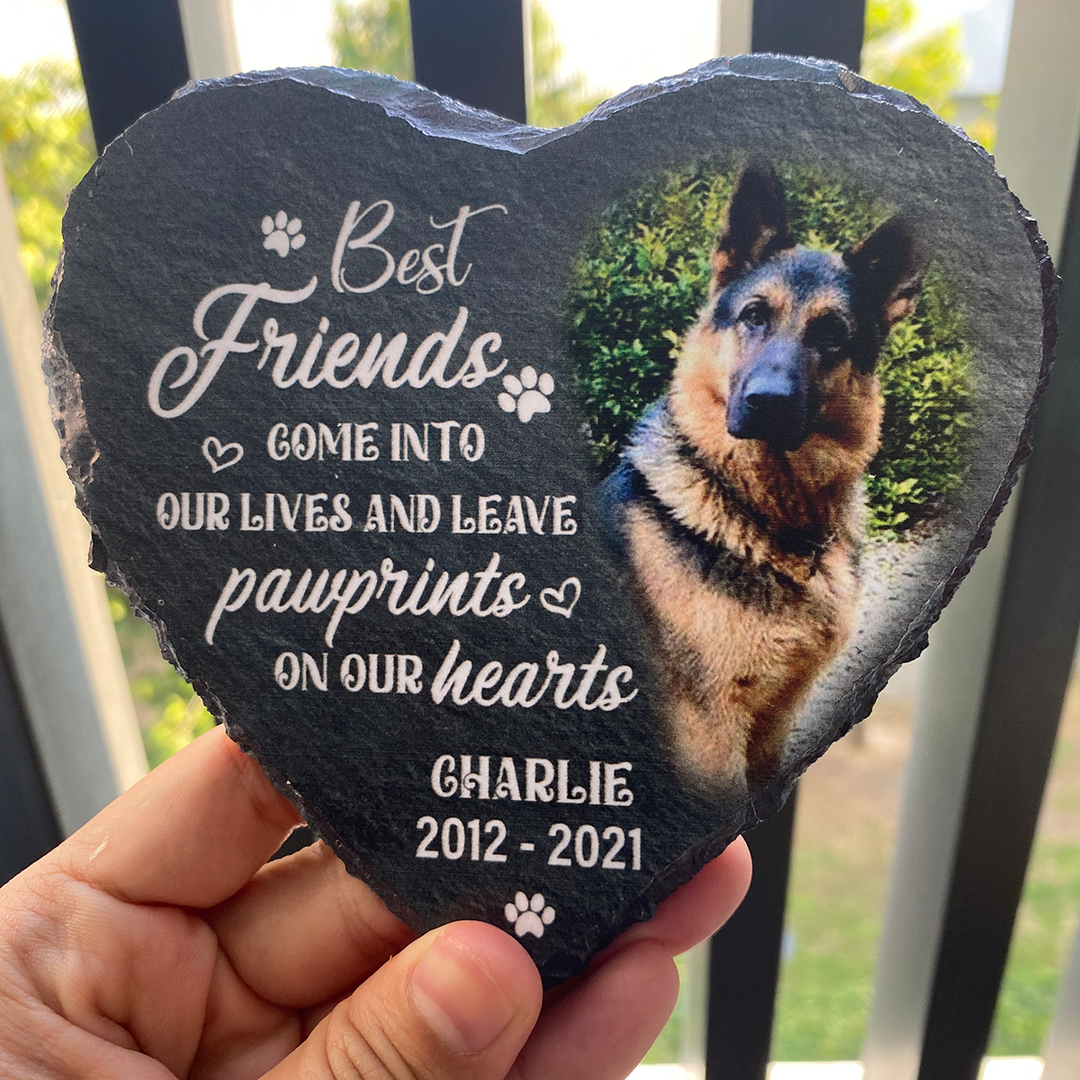 Once By My Side, Forever In My Heart- Personalized Dog Memorial Stone