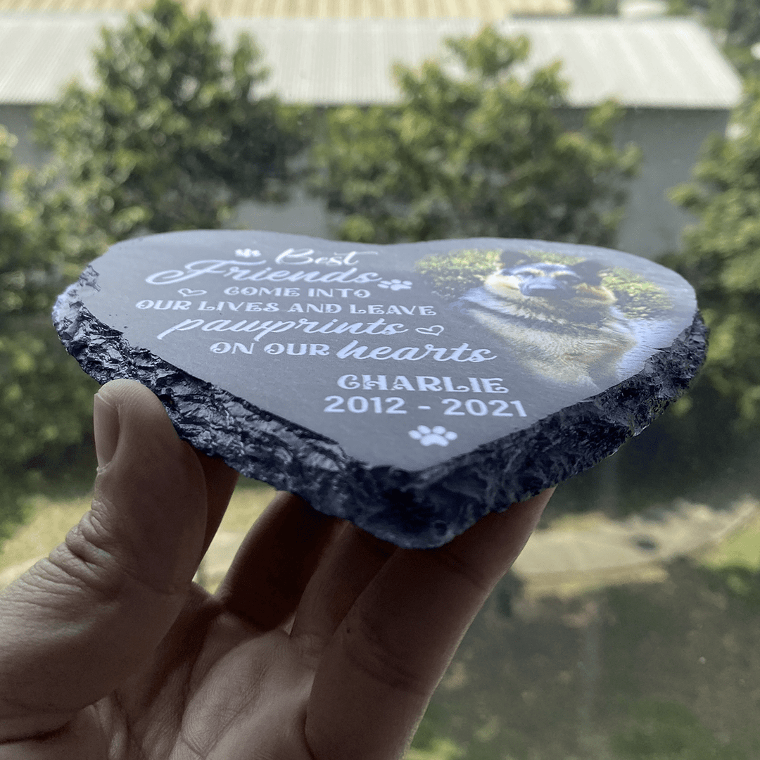 Once By My Side, Forever In My Heart- Personalized Dog Memorial Stone