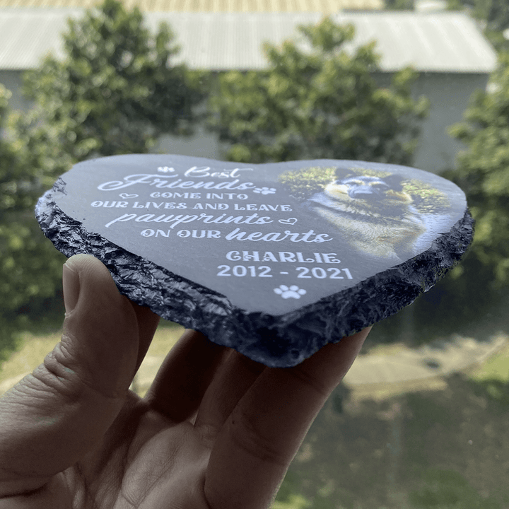 Once By My Side, Forever In My Heart- Personalized Dog Memorial Stone
