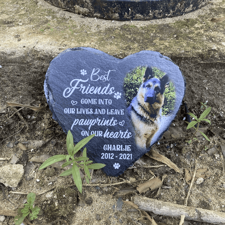 Once By My Side, Forever In My Heart- Personalized Dog Memorial Stone