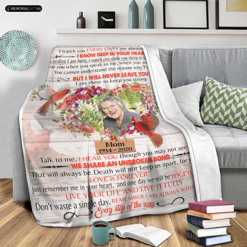 I Never Left You - Personalized In Loving Memory Gifts For Loss Of Mother Fleece Blanket