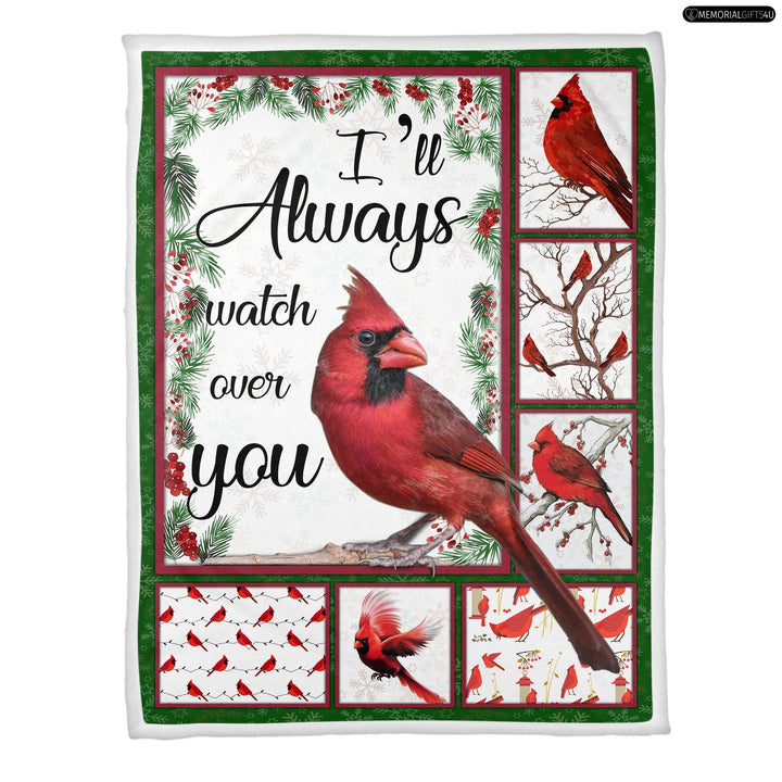 I Will Always Watch Over You - memorial gifts for loss of mother Fleece Blanket