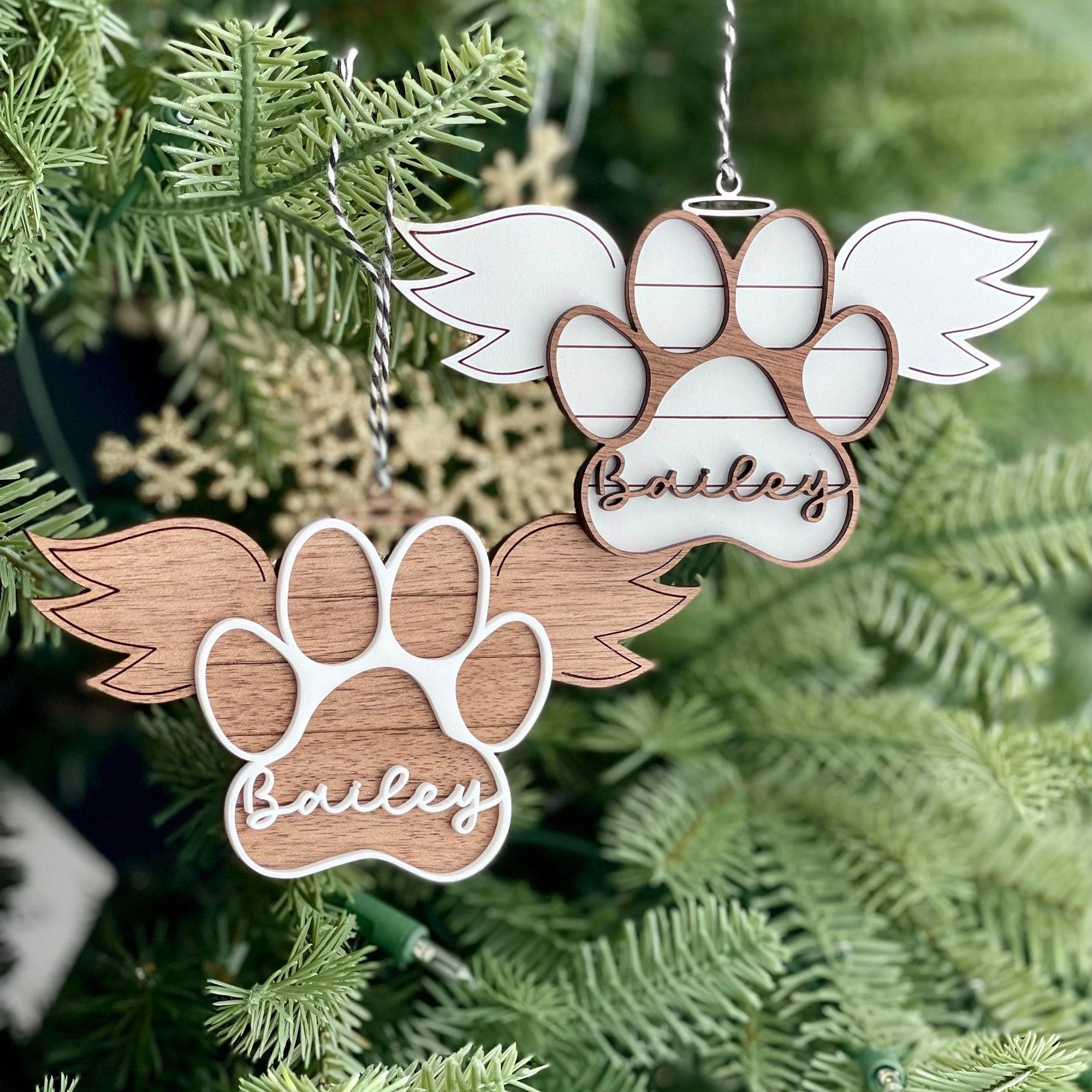 Paw With Wings Dog Memorial Ornament Dog Remembrance Gifts Memorial