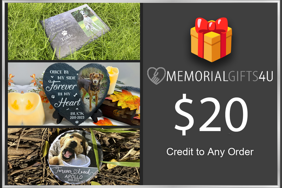 Memorial Gifts 4u Gift Cards ($20)