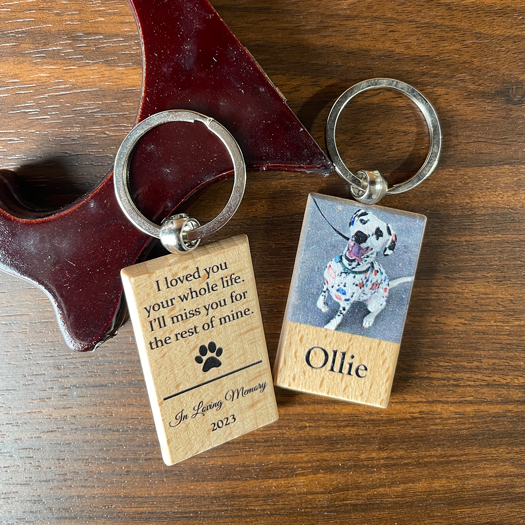 Matching Wooden Keychain + FREE $40 Gift Card