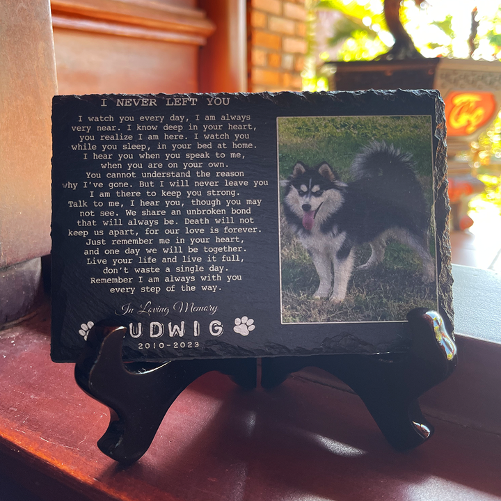 I Never Left You Poem- Personalized Dog Memorial Stone