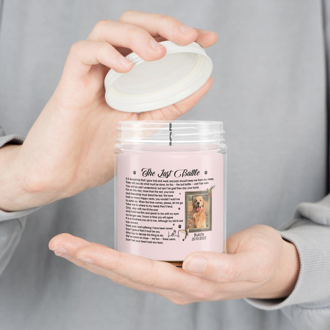 The Last Battle Poem - Personalized Dog Memory Candle