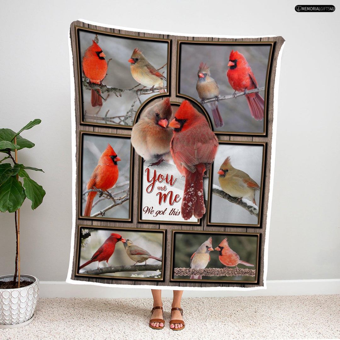 You And me We Got This - memorial gifts for loss of mother Fleece Blanket