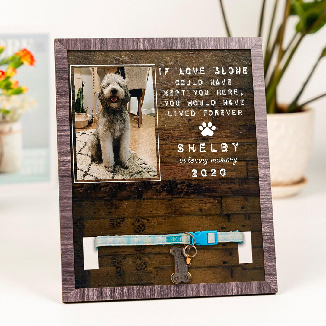 You Would Have Lived Forever Dog Collar Frame - Memorial Picture Frame