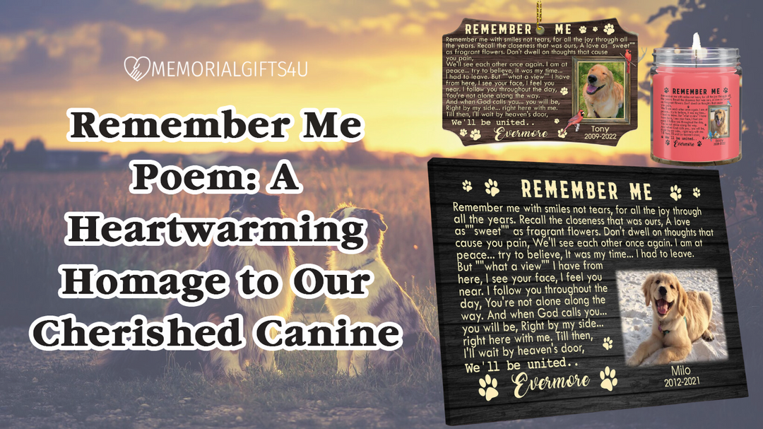 Remember Me Poem: A Heartwarming Homage to Our Cherished Canine Companions