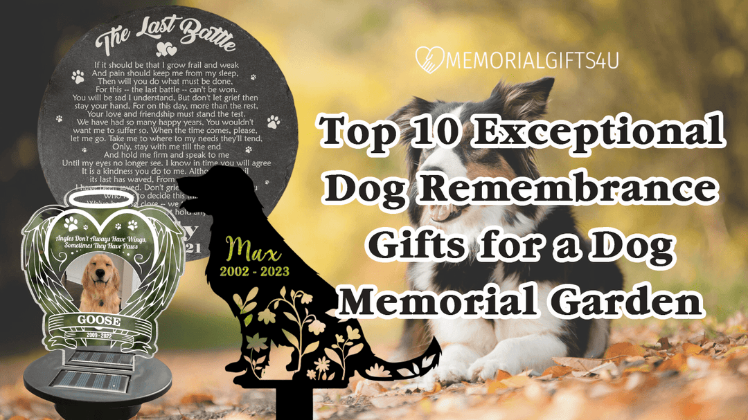 Top 10 Exceptional Dog Remembrance Gifts for a Dog Memorial Garden - Memorial Gifts 4u