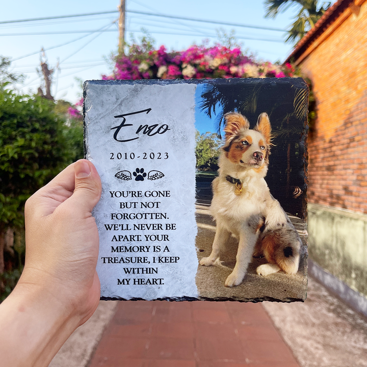 You're Gone But Not Forgotten- Personalized Dog Memorial Stone