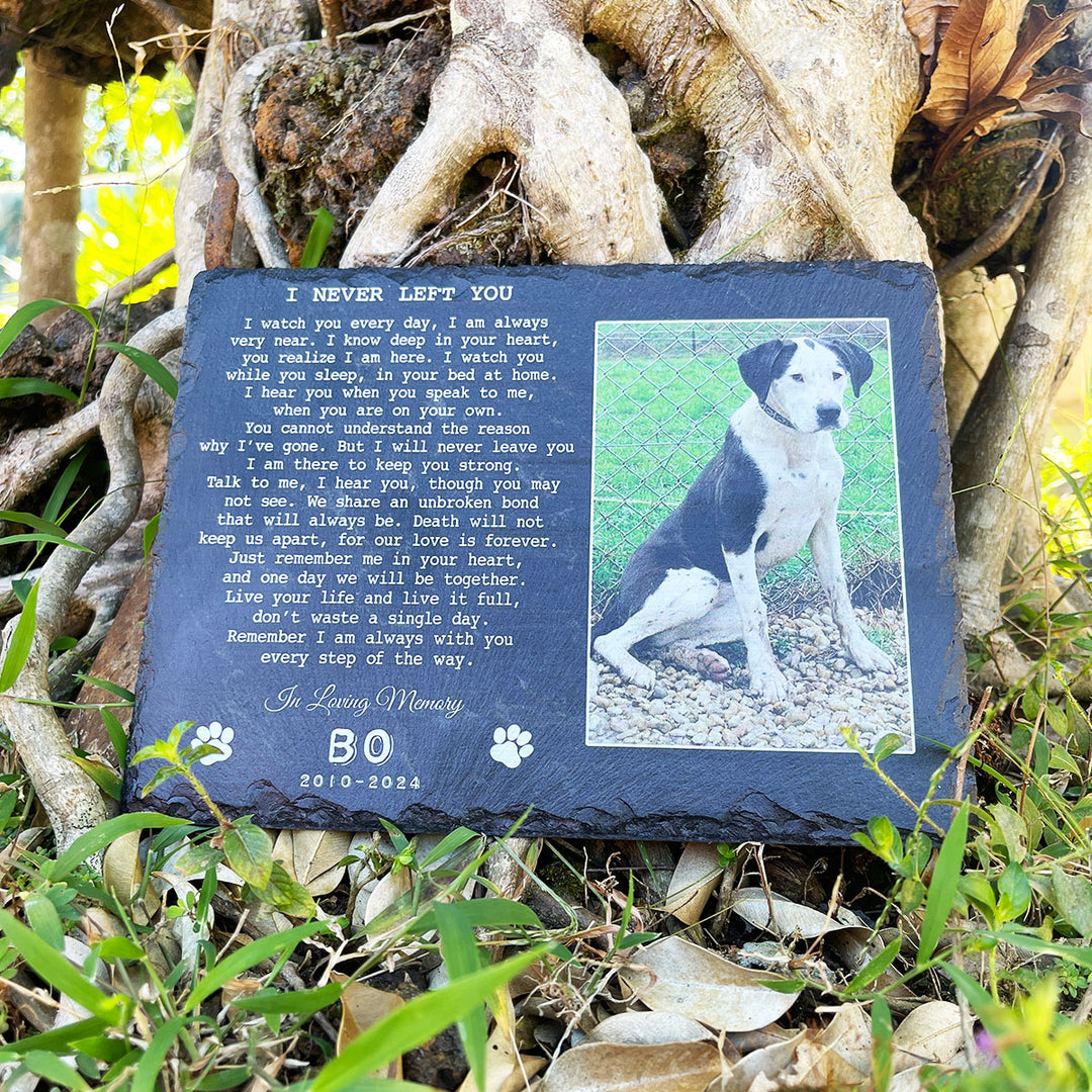 I Never Left You Poem- Personalized Dog Memorial Stone