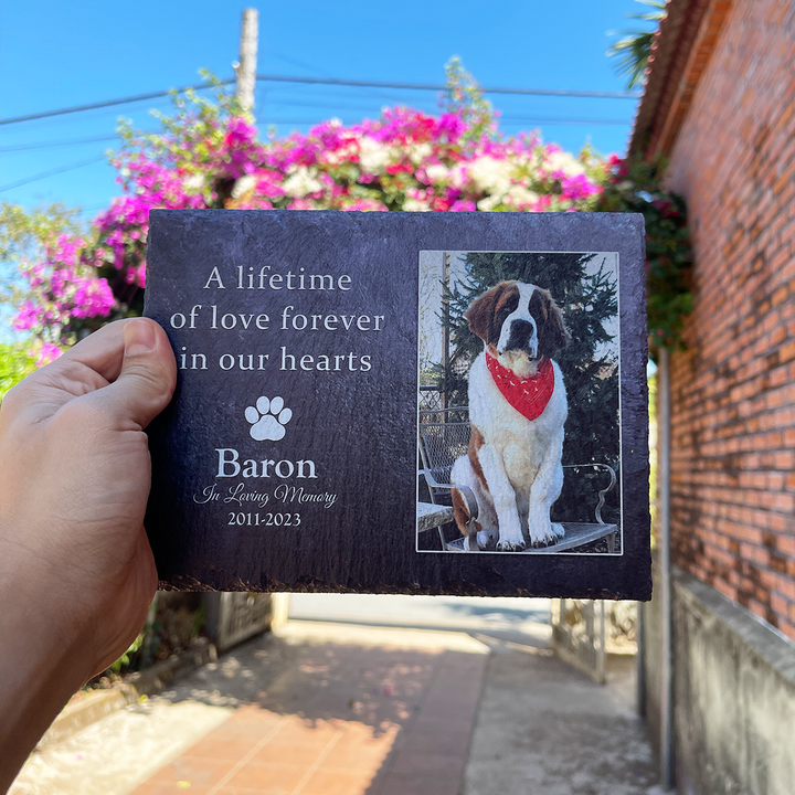 A Lifetime Of Love Forever In Our Hearts - Personalized Memorial Stone