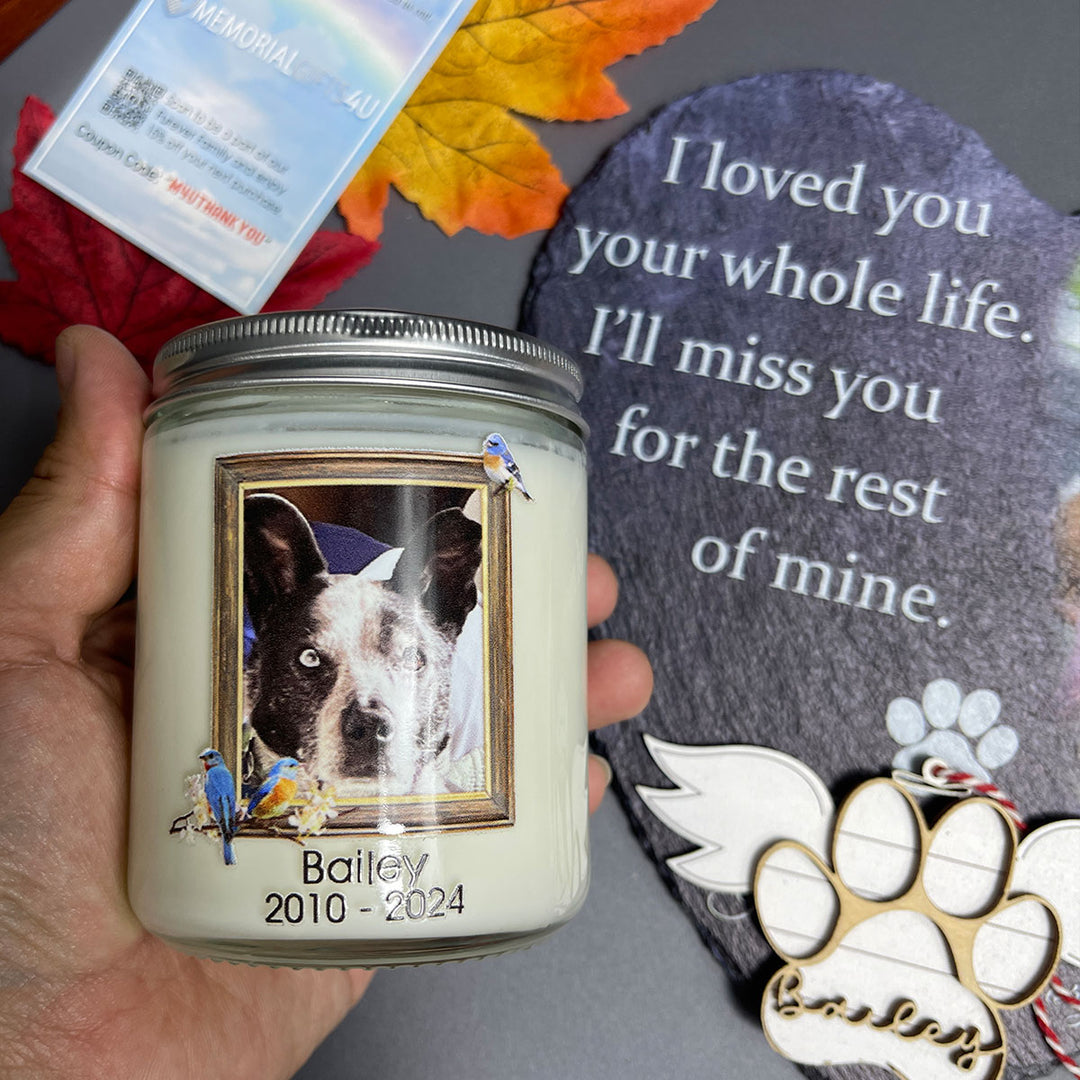 I Never Left You Poem - Dog Memory Candle