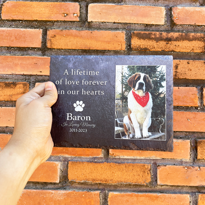 A Lifetime Of Love Forever In Our Hearts - Personalized Memorial Stone