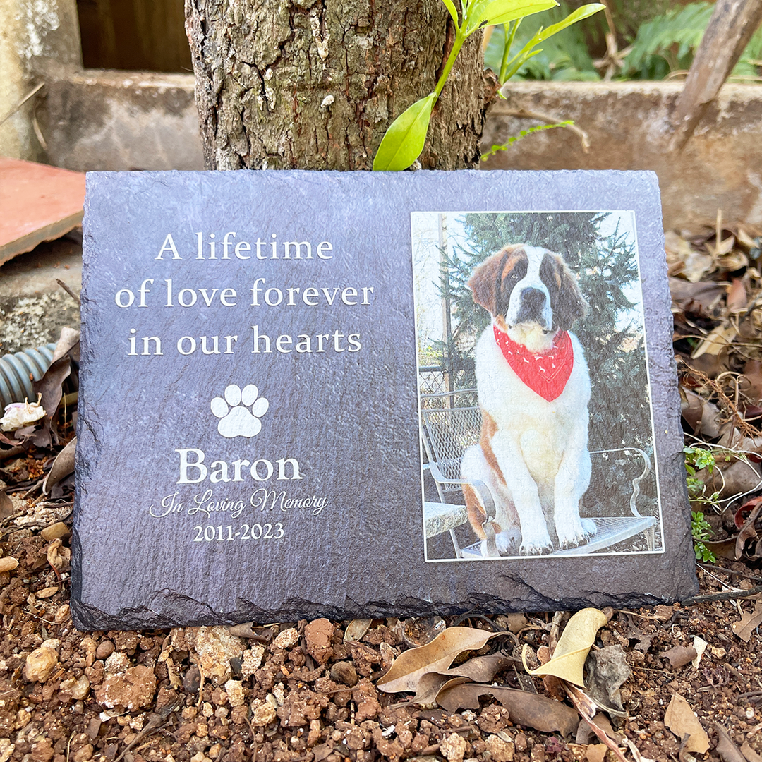 A Lifetime Of Love Forever In Our Hearts - Personalized Memorial Stone