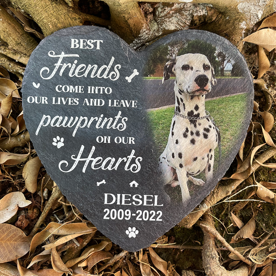 Best Friends Come Into Our Lives - Personalized Dog Memorial Stone