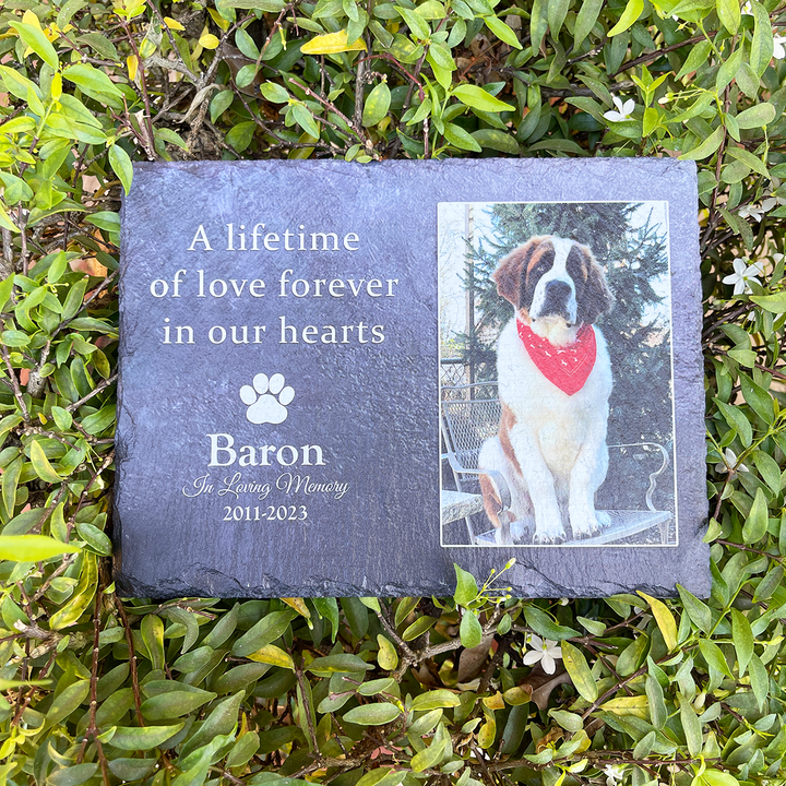 A Lifetime Of Love Forever In Our Hearts - Personalized Memorial Stone