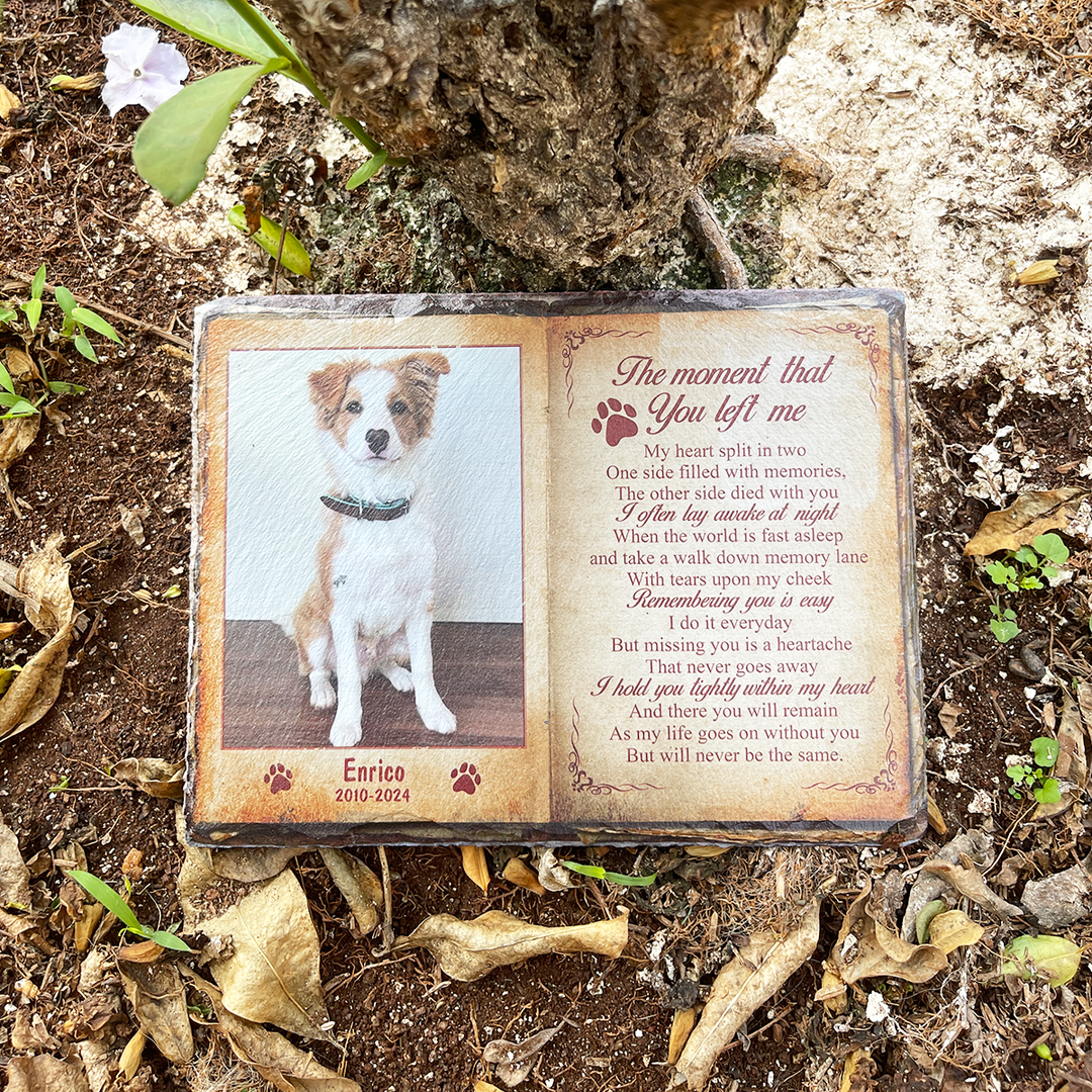 The Moment That You Left Me - Personalized Memorial Stone