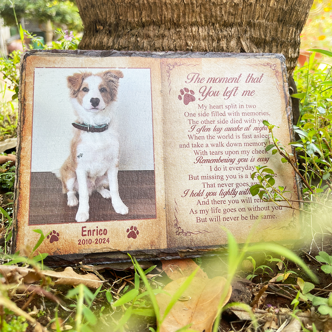 The Moment That You Left Me - Personalized Memorial Stone