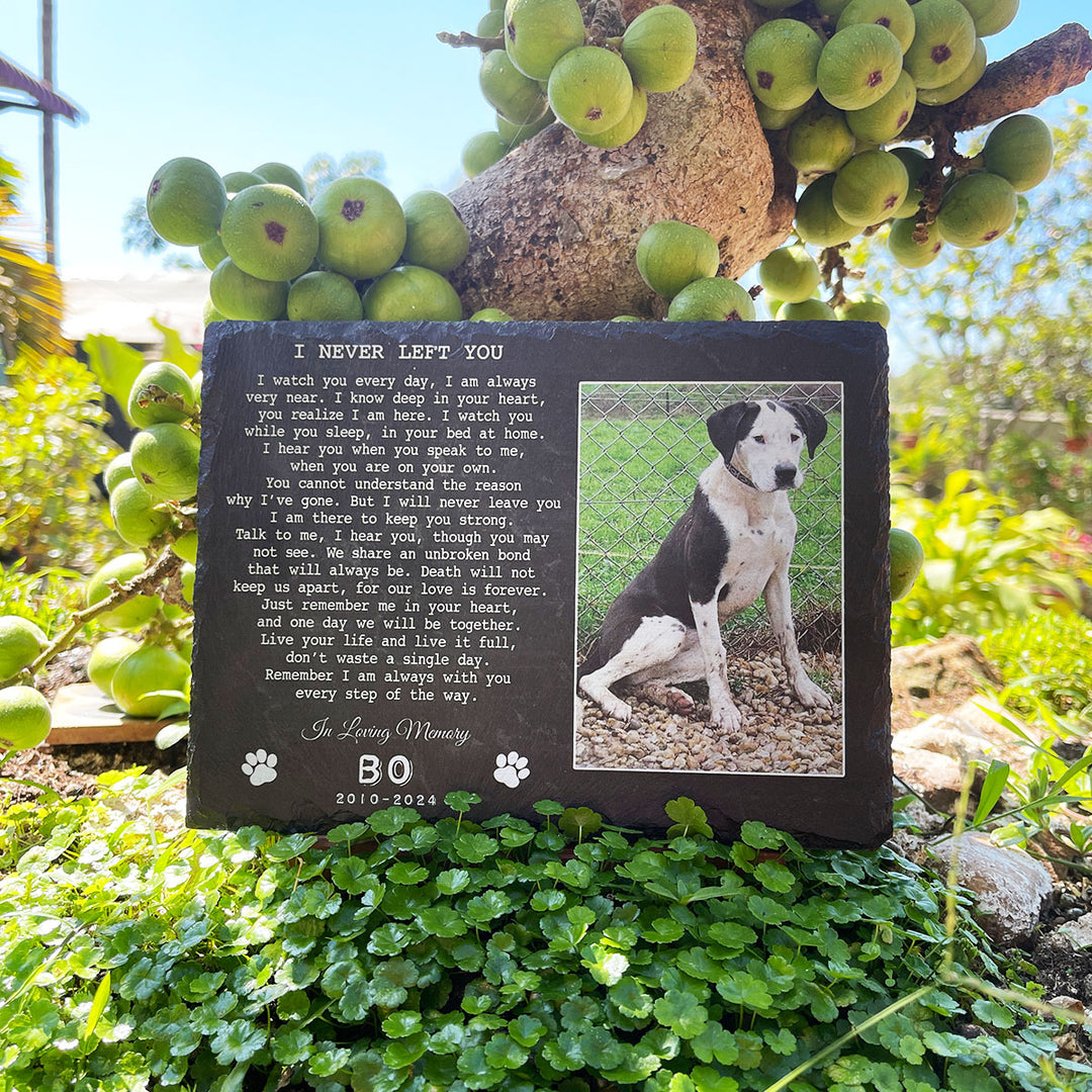 I Never Left You Poem- Personalized Dog Memorial Stone