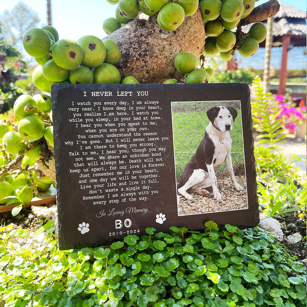 I Never Left You Poem- Personalized Dog Memorial Stone